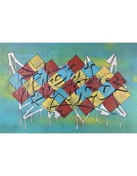 Tableau Graffiti "Tarbes" PK29