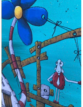 Tableau Grognou l'architecte, sur la route de Bergerac