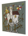 Peinture chateau du Périgord
